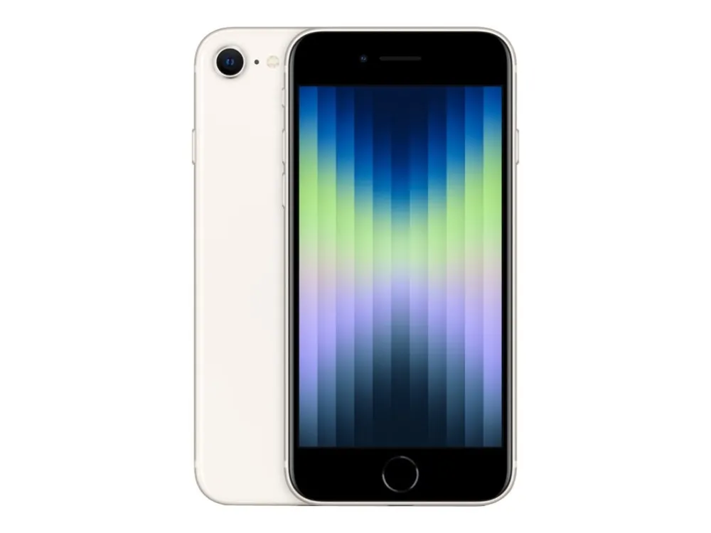 Apple iPhone SE (3rd generation) - 5G smartphone - dual-SIM / Intern hukommelse 128 GB - LCD-skærm - 4.7