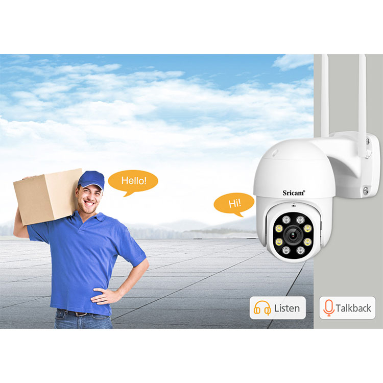 (2MP) WiFi Kamera HD 1080p / IR LED's Nachtsichtfunktion / Bewegungserkennung / Auto Tracking / AP / Audio / Micro SD / IP66 (iOS/Android)
