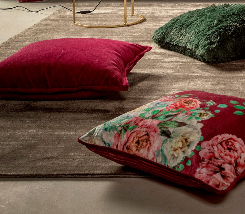 Dutch Decor sierkussen Caith - 50x50 cm Red Plum