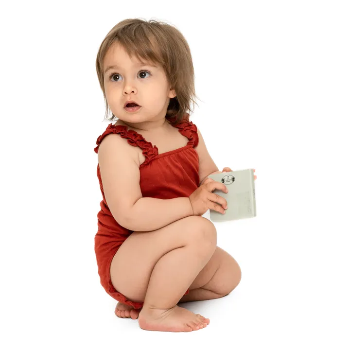 Minimalisma Barboteuse en Soie Happy | Rouge