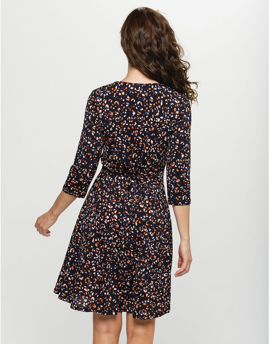 Robe maille fluide bleue