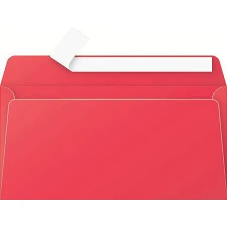 Clairefontaine Umschläge Pollen, DL 110x220mm, 120g, Kirschrot, 20 Stück