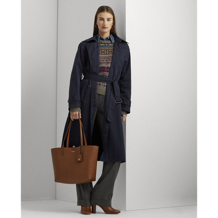 Lauren Ralph Lauren Faux-Leather Reversible Tote Lauren tan/orange