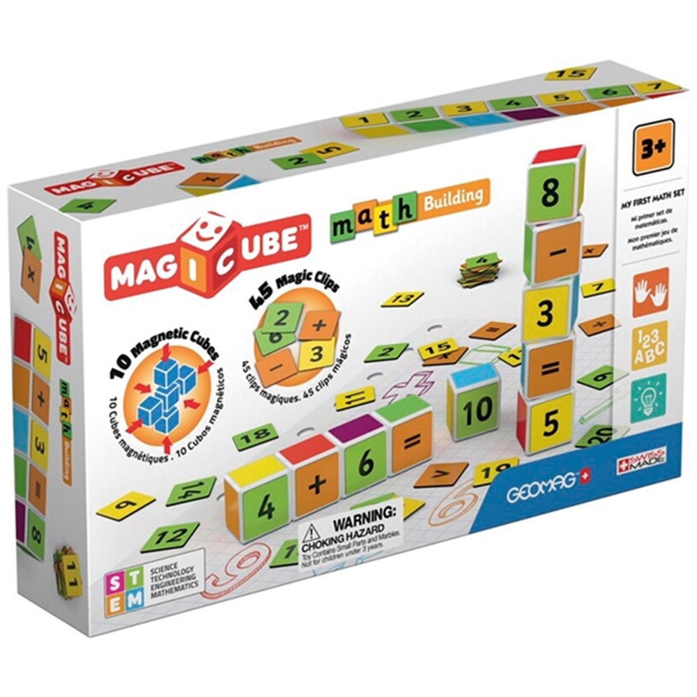 Køb Geomag Magicube Math Building 10 Kuber + 45 Klips