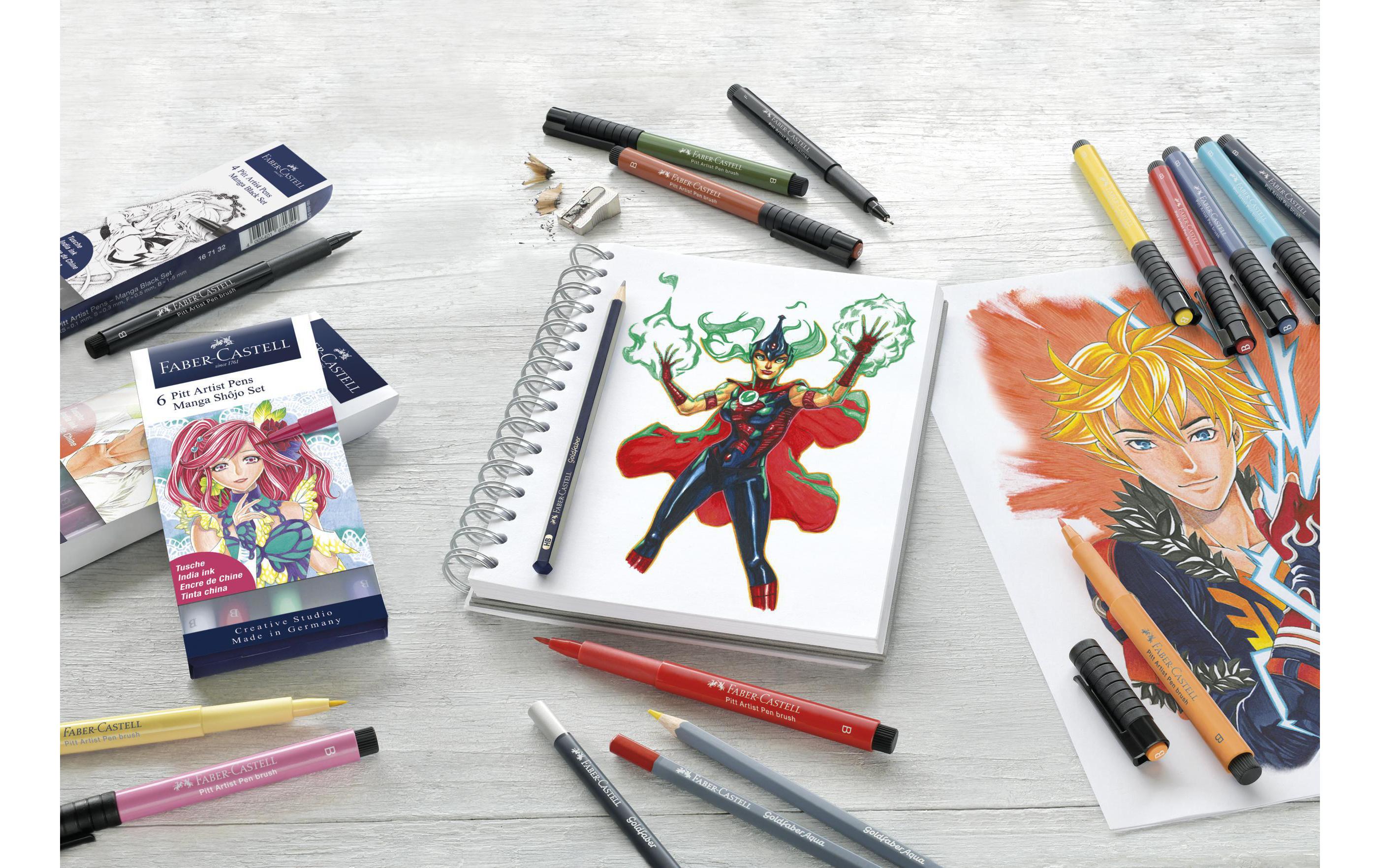 Tuschestift Pitt Artist Pen Comic Illustration 15er EtuiZeichentusche Stift