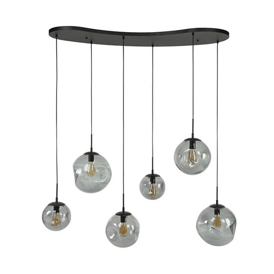 Hoyz Collection - Hanglamp Stellar Black 6-lichts - Artic Zwart