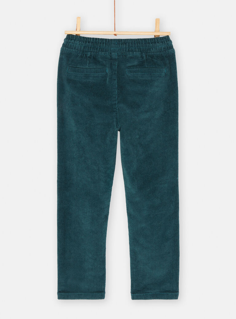Pantalon bleu canard uni pour garçon