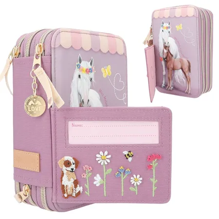 Depesche Miss Melody 3-Fach Federtasche FARM HOUSE