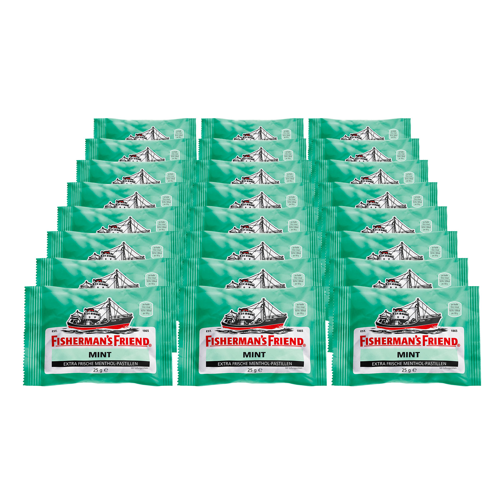 Fishermans Friend Mint mit Zucker 25 g, 24er Pack