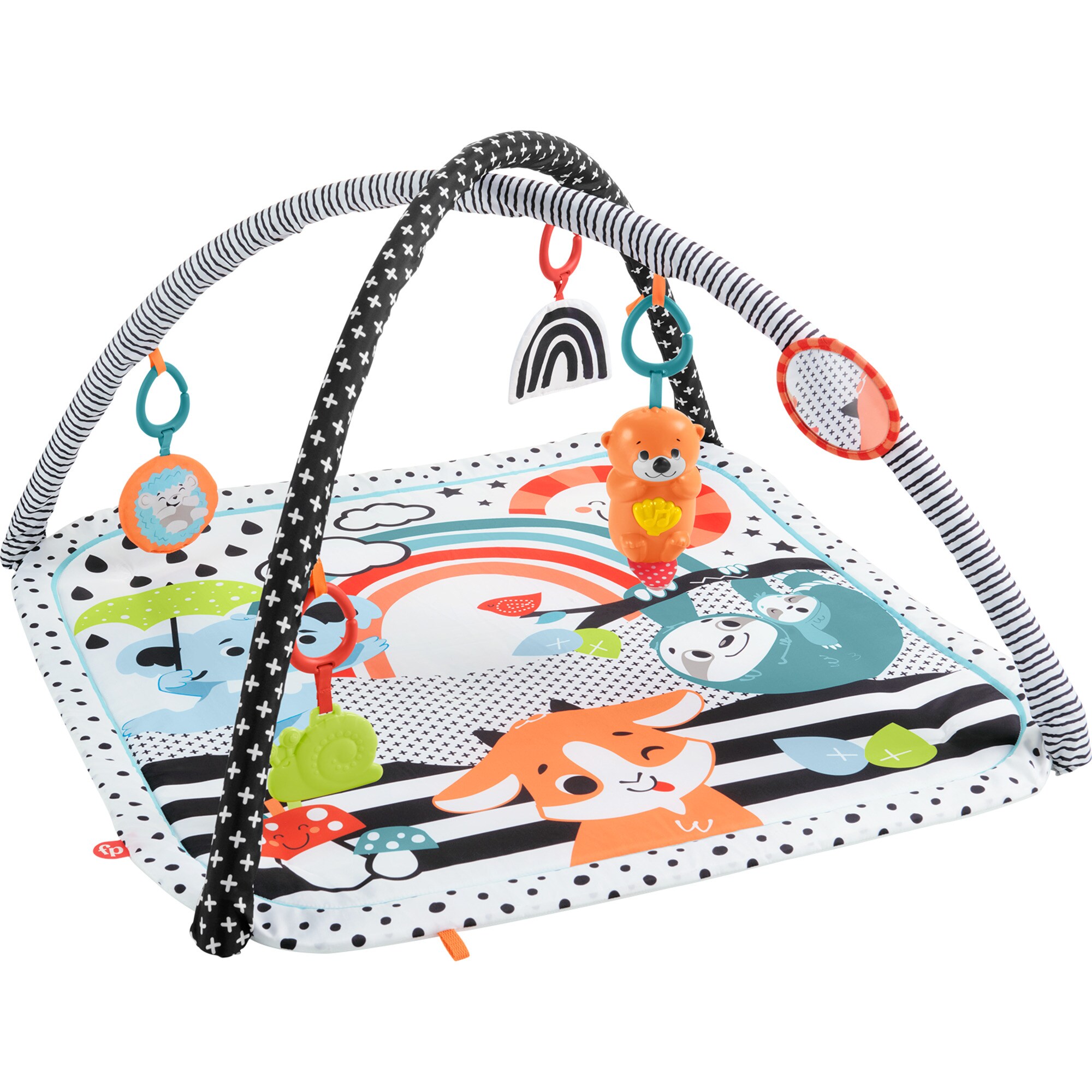 Fisher-Price Spielbogen/Decke Tierfreunde Kontrast-Spieldecke