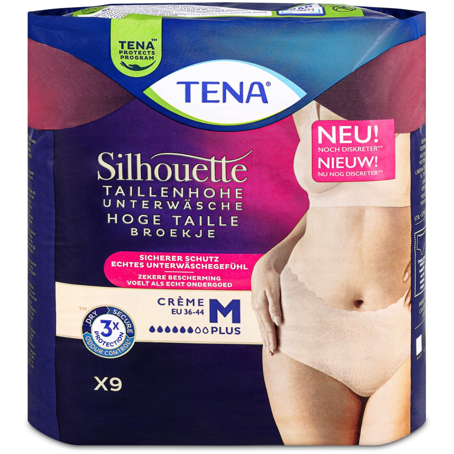 Tena Inkontinenz-Pants Silhouette Créme Medium 9 Stück