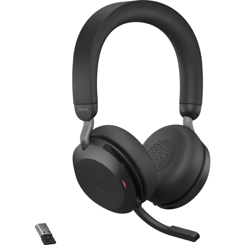 Jabra Evolve2 75 - Micro-Casque - Avec support de chargement - Certifié UC Google Meet et Zoom