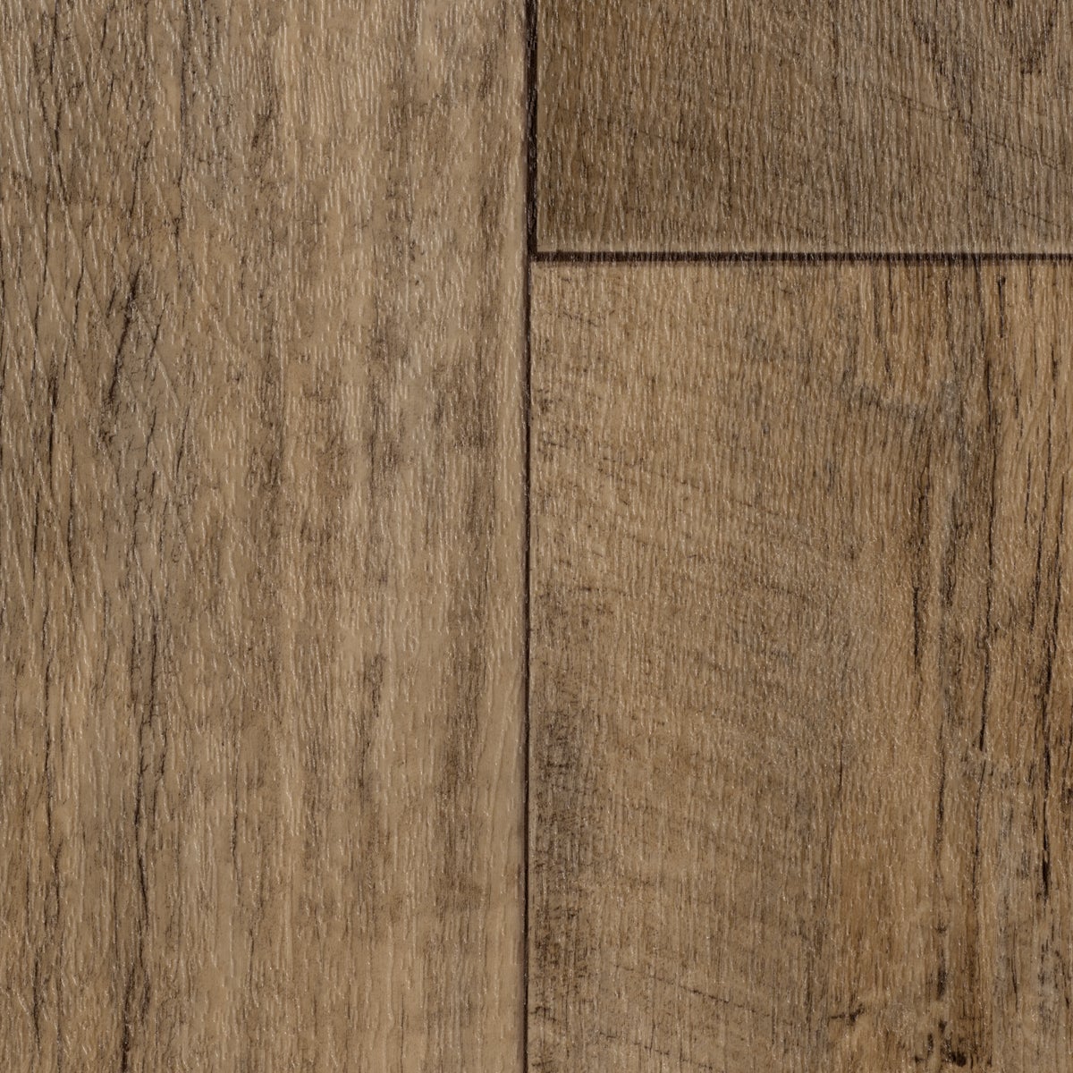 PVC vloer per meter, houtlook, rustieke eikenlook, CV vloer, 200 cm breed (per meter verkocht)