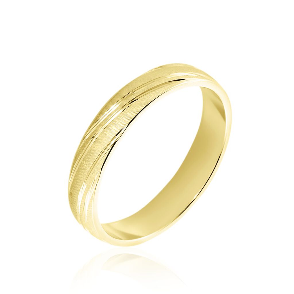 Alliance Eros Brossee Ruban Plat Or Jaune