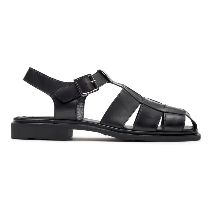 Paraboot Sandales Iberis Lisse | Noir
