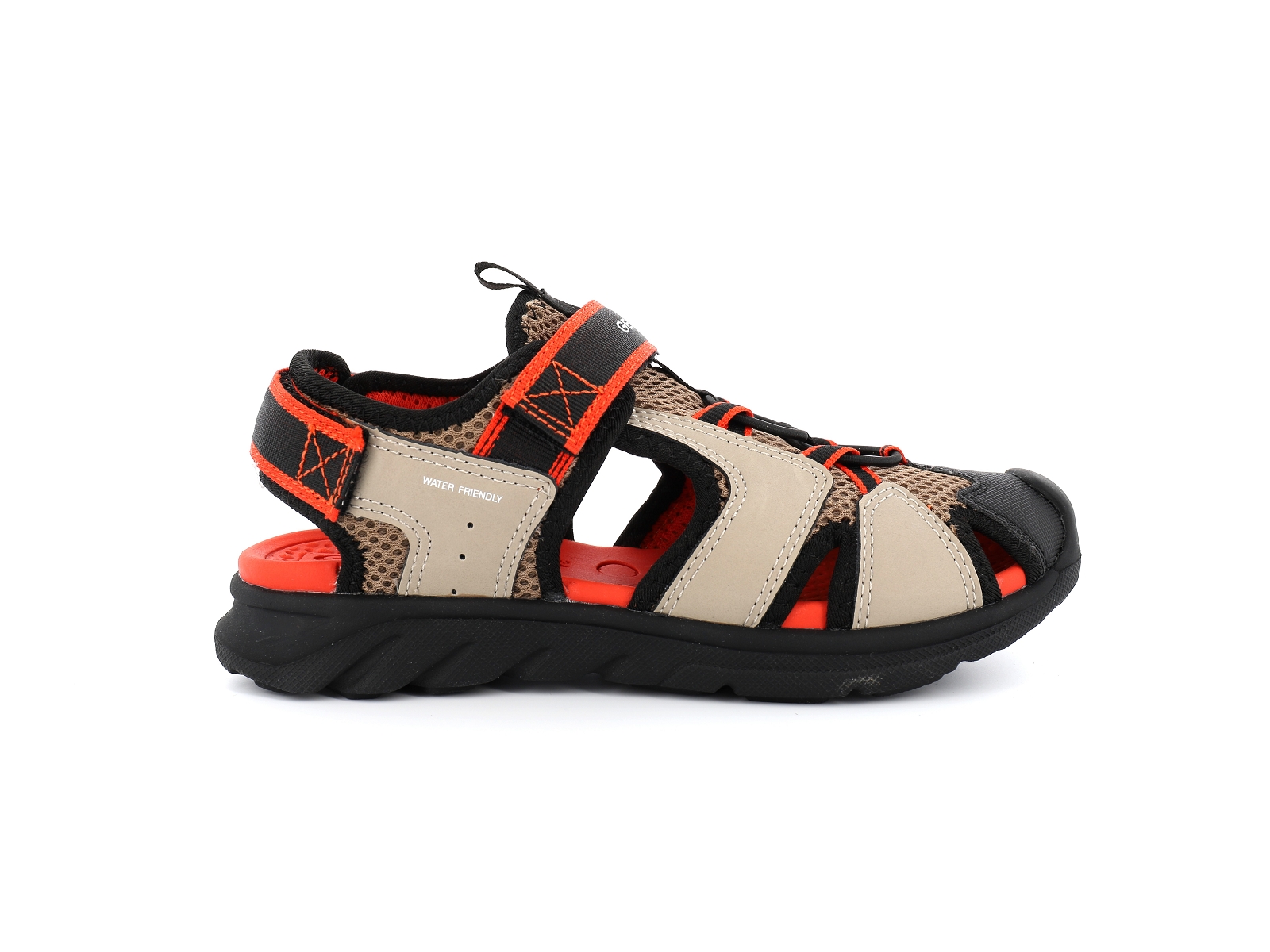 Geox-J AIRADYUM F J45F1F Matières combinées Rouge Beige
