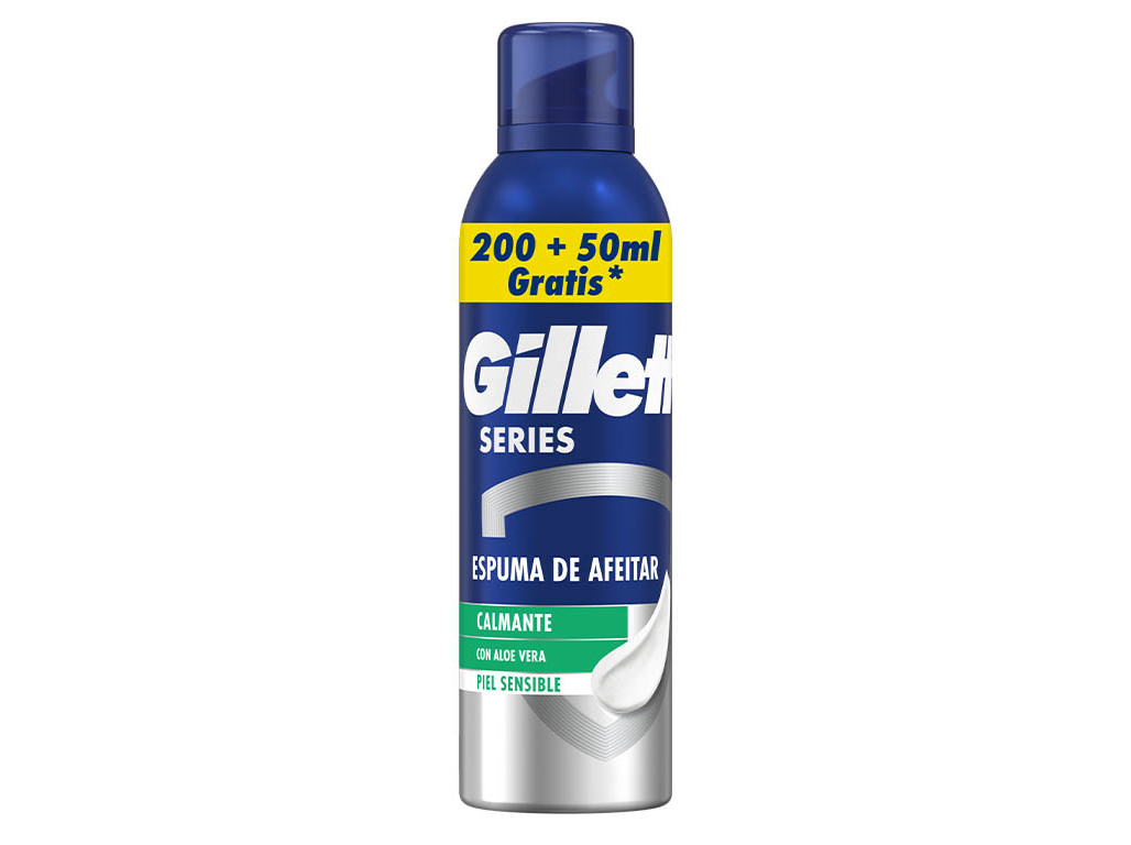 ESPUMA DE BARBEAR SERIES PELE SENSIVEL COM ALOÉ VERA GILLETTE 250 ML