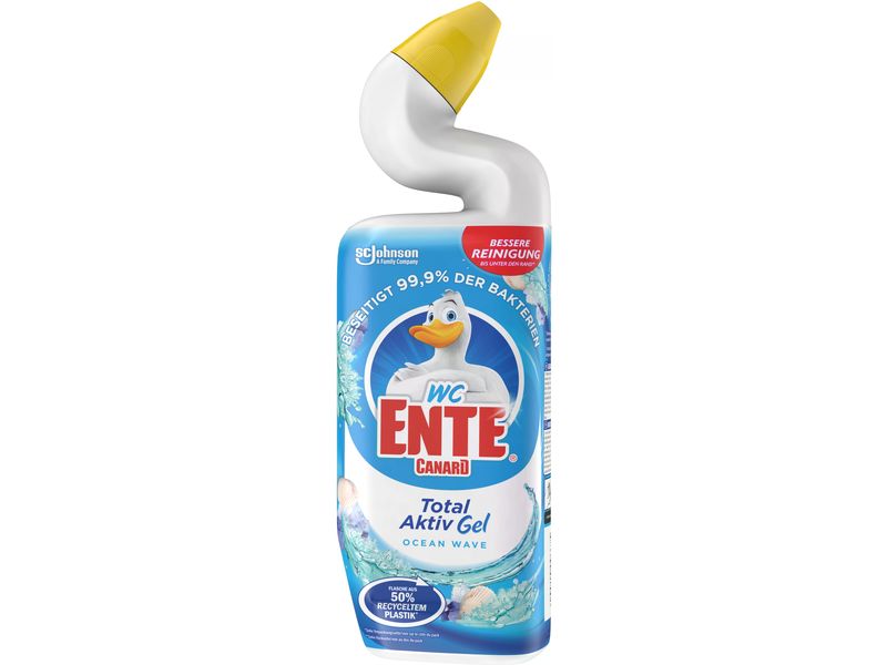 WC-Ente WC-Reiniger Total Aktiv Gel Ocean Wave 3 x 750 ml Flüssiger Toilettenreiniger