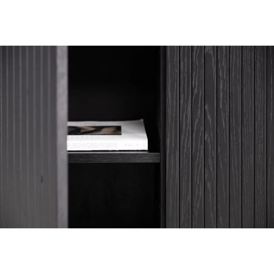 Svea - Taro opbergkast - 80 x 103 cm - zwart