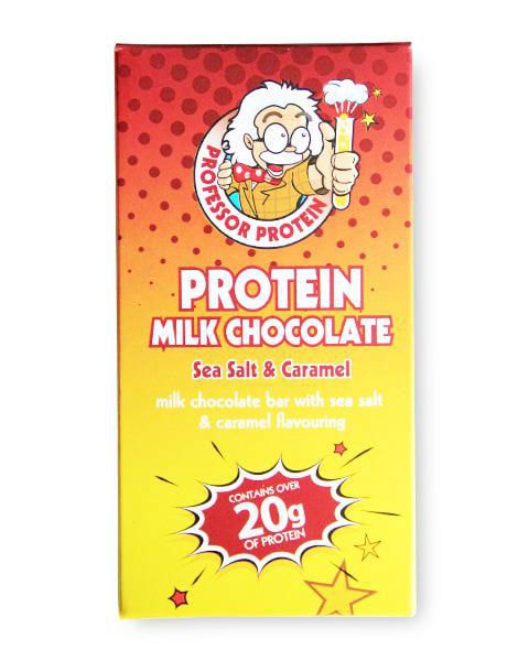 Professor Protein Milk Chocolate Sea Salt &amp; Caramel 10x75g