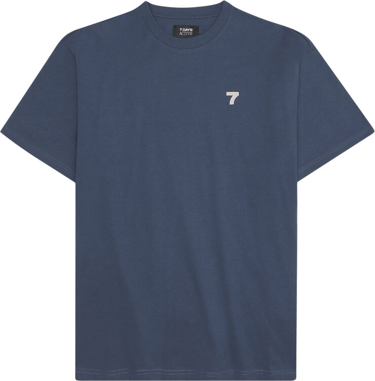 7 Days Active Organic Boxy Fit Tee 833 dark denim
