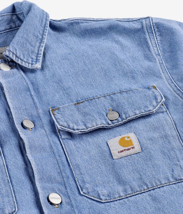 Carhartt WIP Harvey Olympia Hemd (blue dark bleached)
