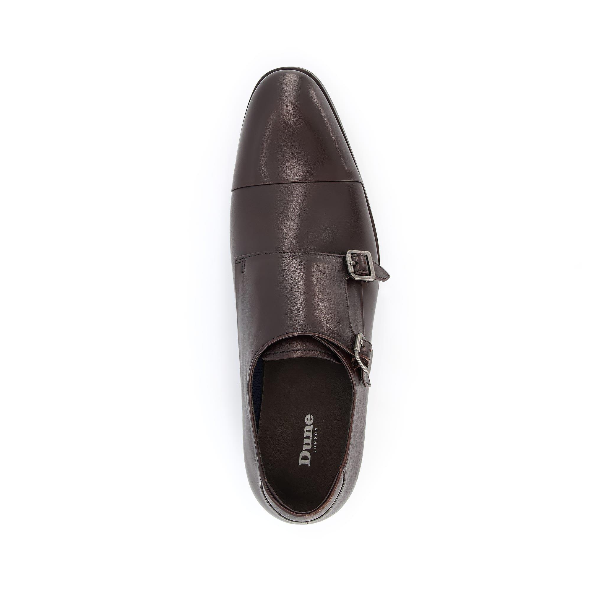 Dune London Scheme Double Buckle Monk Shoes