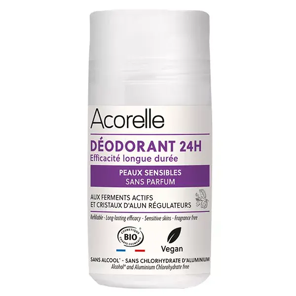 Desodorante roll-on Acorelle 24h para pele sensível 50ml