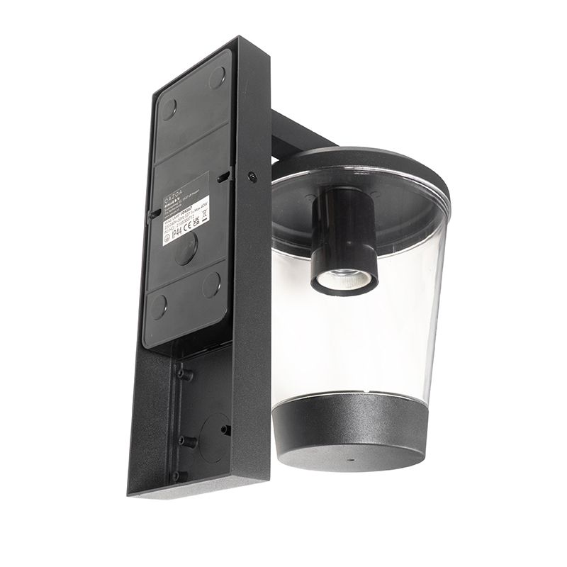 Moderne buiten wandlamp zwart IP44 - Joren