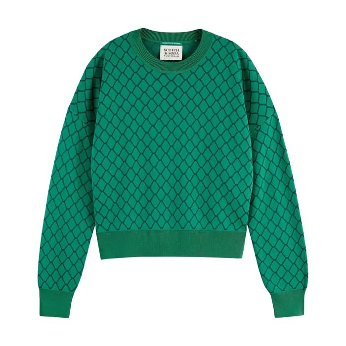Scotch & Soda Jacquard Relaxed Sweater Dames