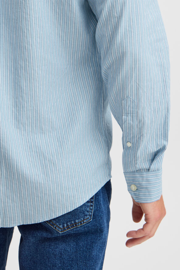 Casual Friday CFALVIN LS dobby striped shirt Placid blue