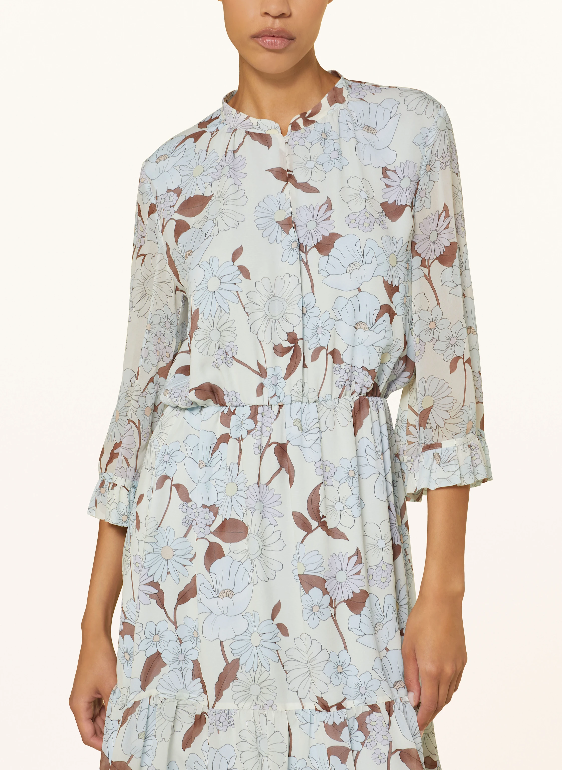 LUISA CERANO Kleid mit 3/4-Arm und Volants