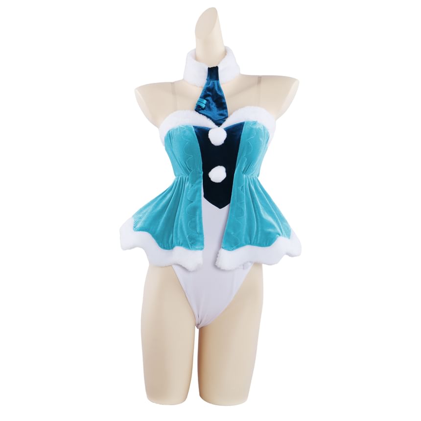 Custaplayu - Hatsune Miku Cosplay Kostuumset / Pruik / Pompon Platform Chunky Heel Pumps