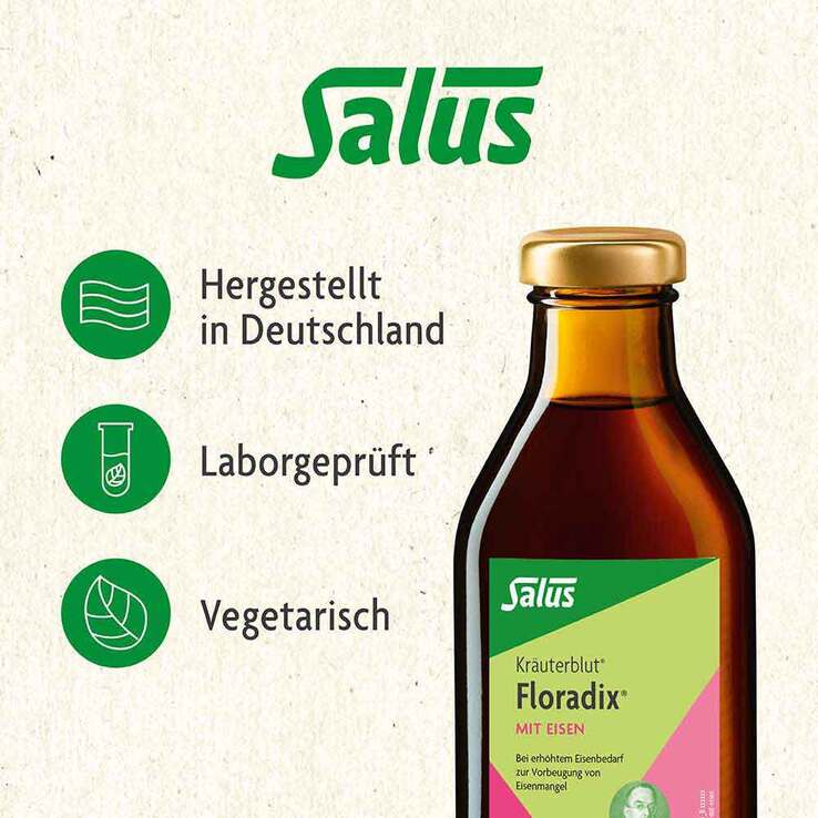 Floradix mit Eisen Lösung zum Einnehmen, 2x700 ml