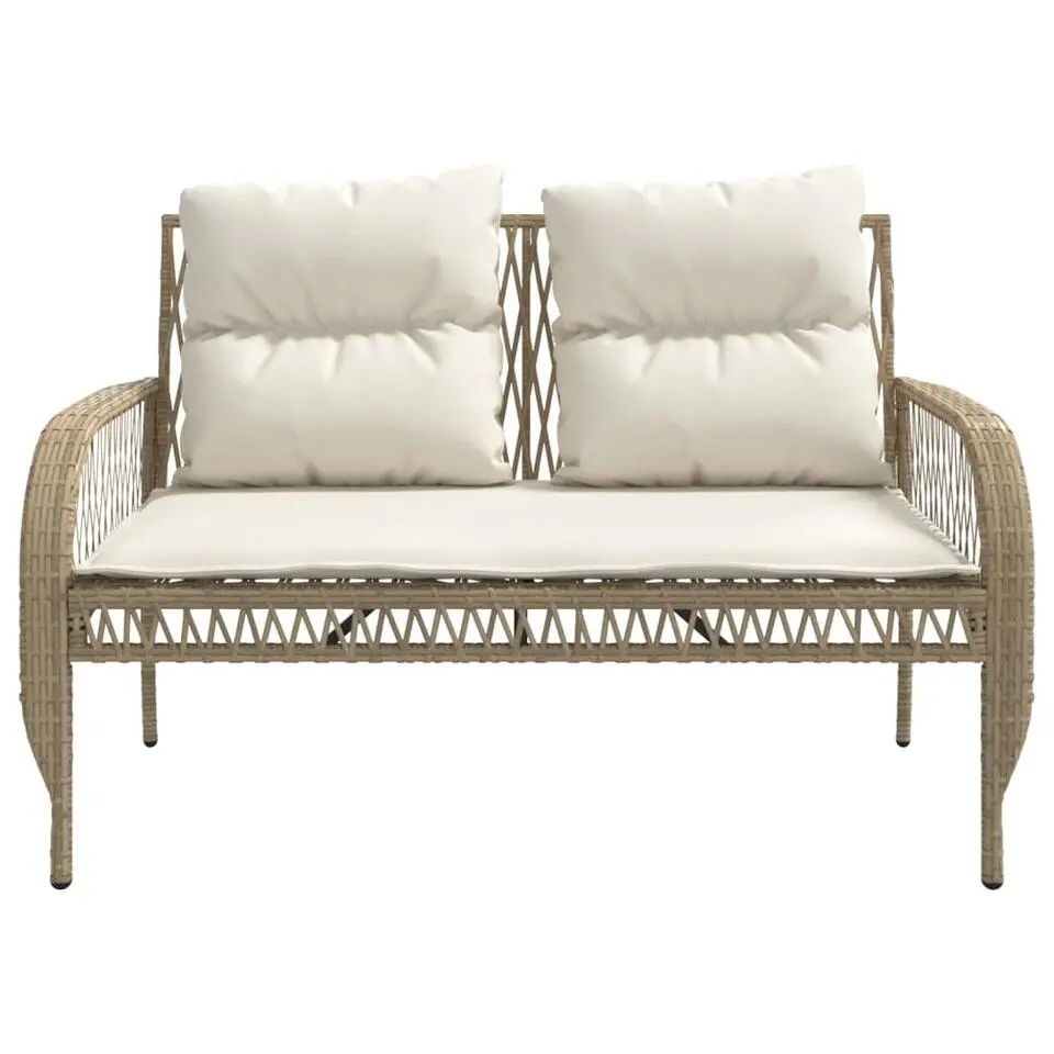 vidaXL - Loungeset - Beige - Poly rattan