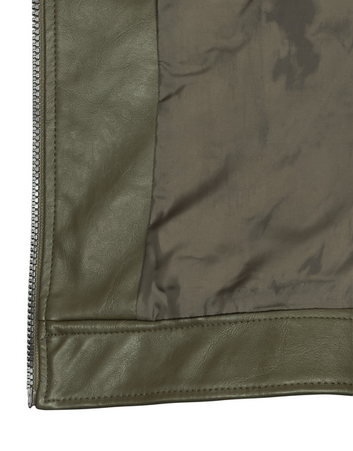 JDY - JDYEMILY FAUX LEATHER JACKET OTW Verde