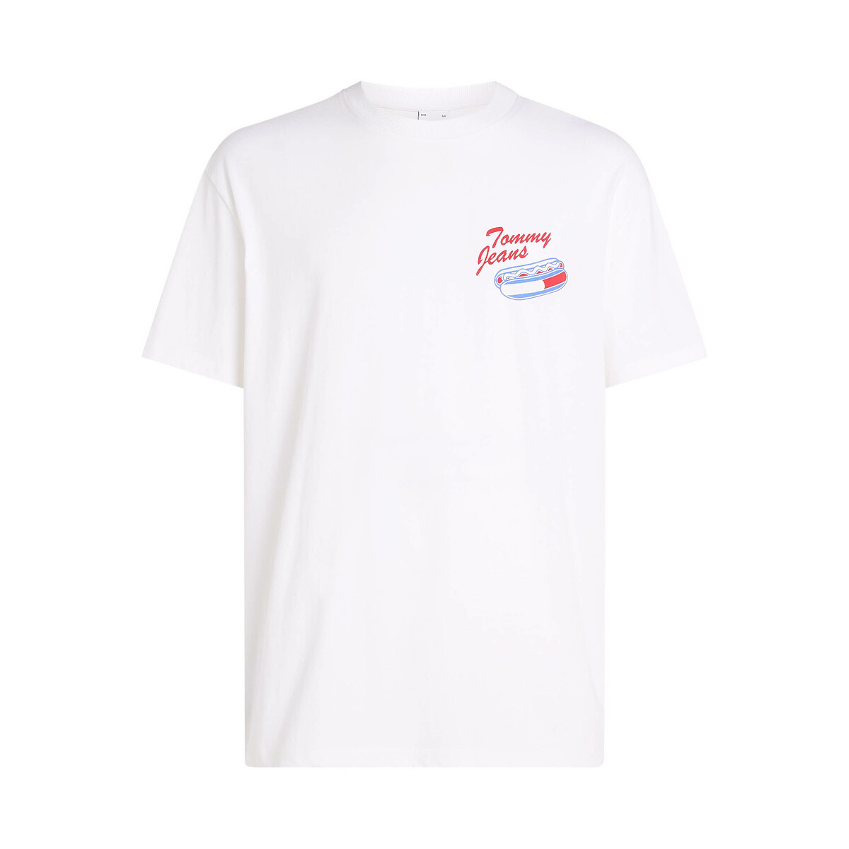 TOMMY JEANS<br>Camiseta reta com logo na frente e nas costas