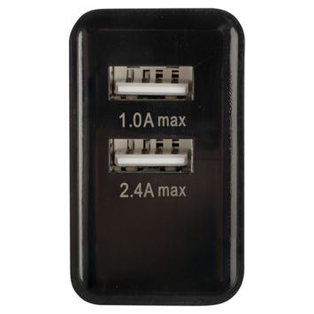 Q-Link stekkers 230V 2 USB zwart