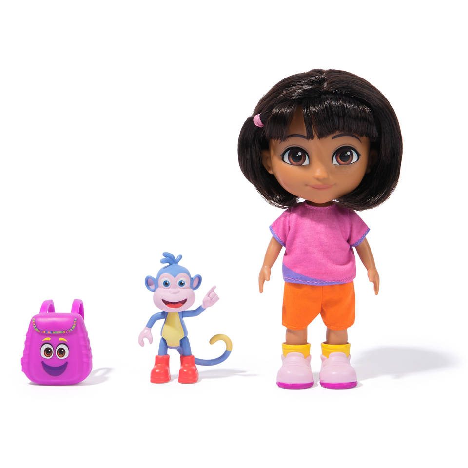 Dora pop met Rugzak en Boots figuur - 15 cm
