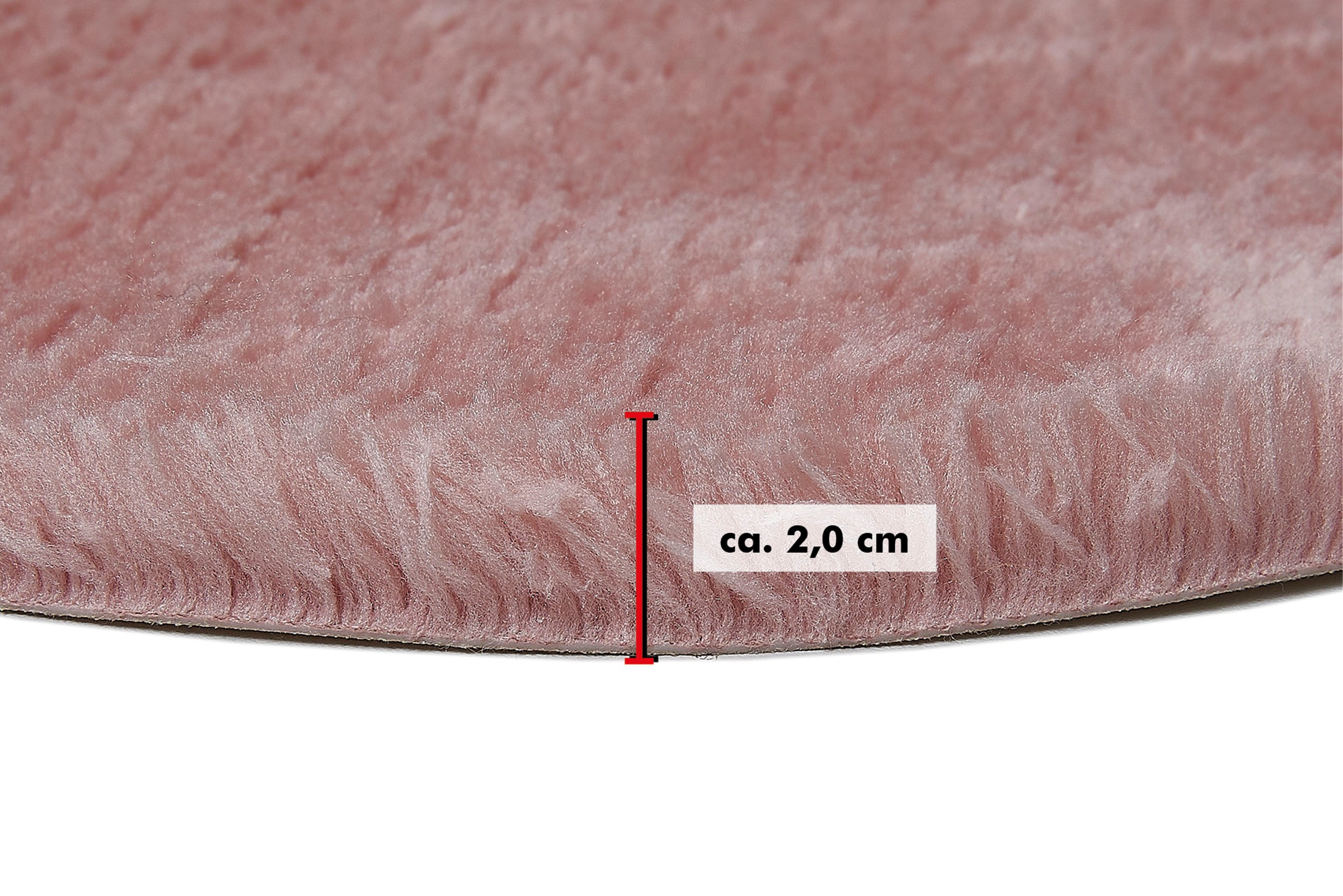 Andiamo Sitzkissen »Sitzauflage Lamm-Fellimitat« Kunstfell, rund, Ø 40 cm, auch als 4er Set