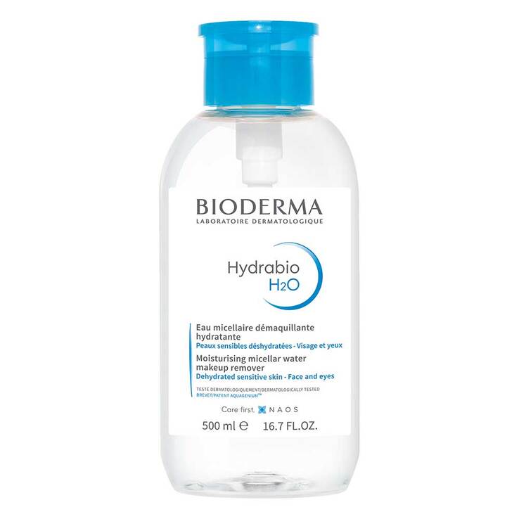 Bioderma Hydrabio H2O Mizellen-Reinigungslösung für feuchtigkeitsarme Haut, 500 ml