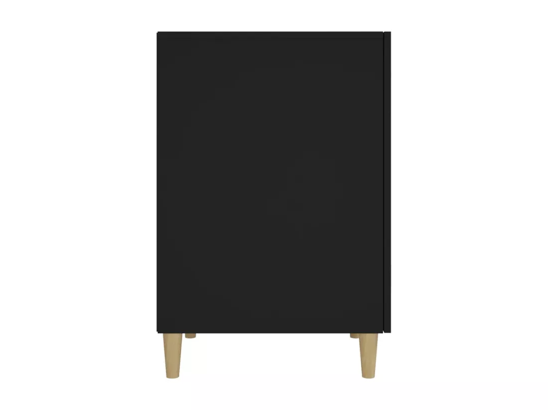 Bureau Noir 140x50x75 cm Bois d'ingénierie