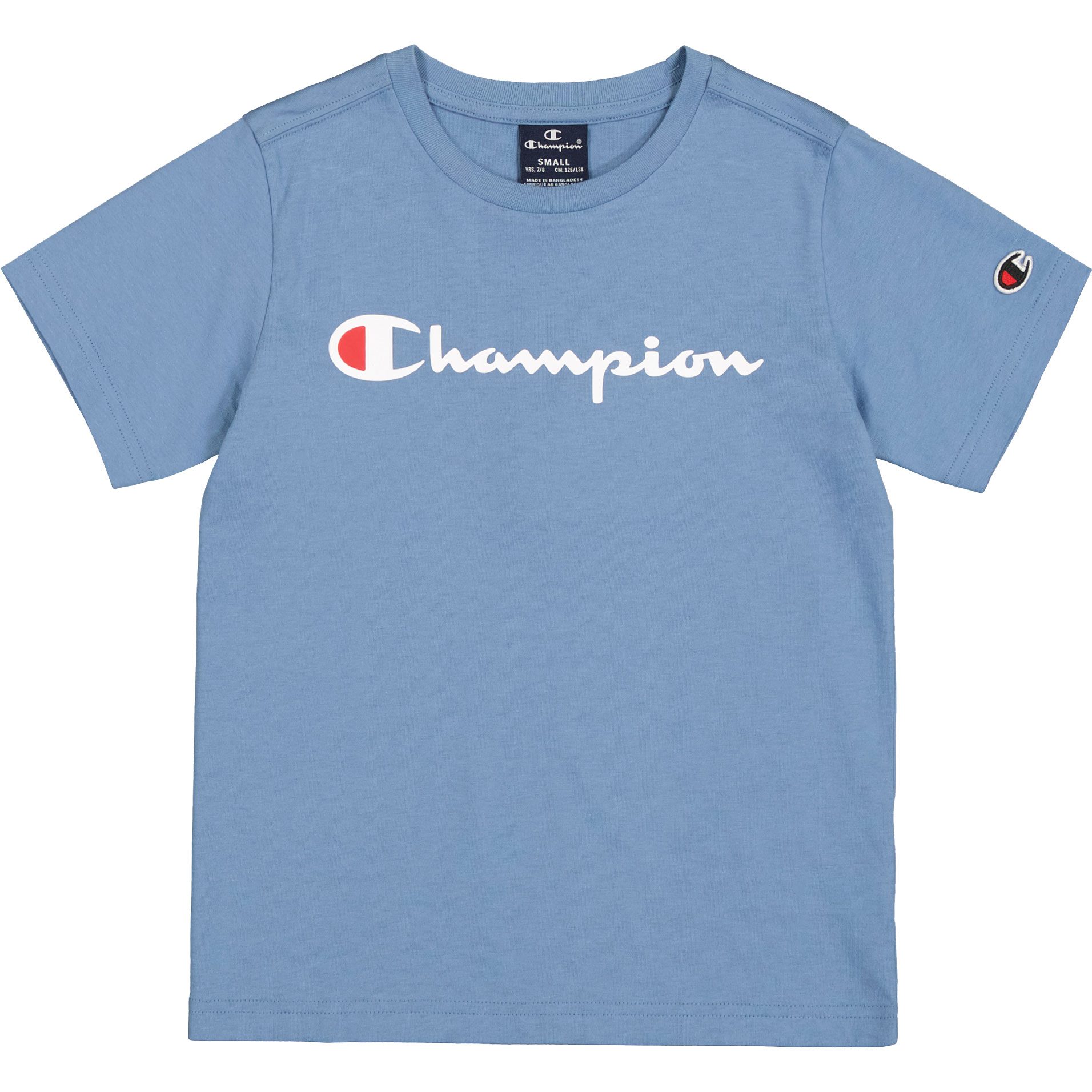 Champion Crewneck T-Shirt Jungen blau