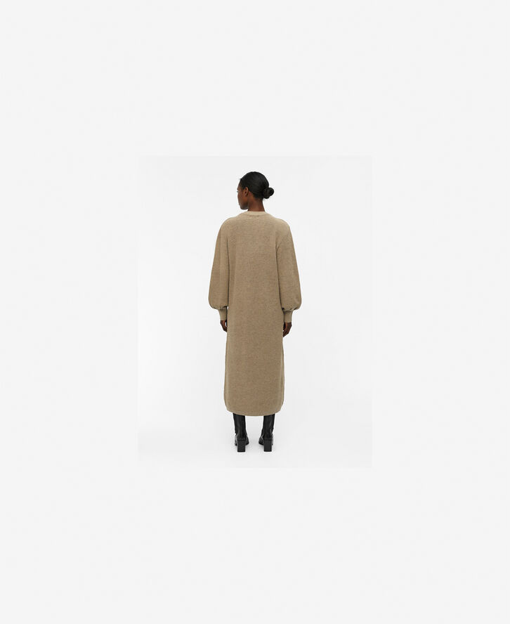 Object OBJMALENA L/S KNIT DRESS NOOS Fossil/melange