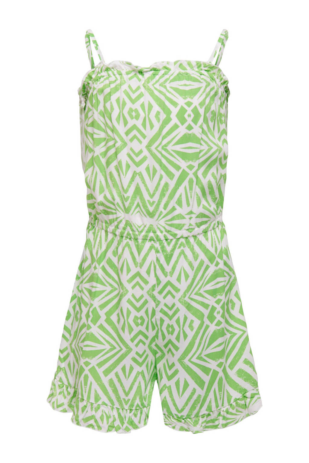 ONLY playsuit KOGNOVA LIFE met all over print frisgroen/wit