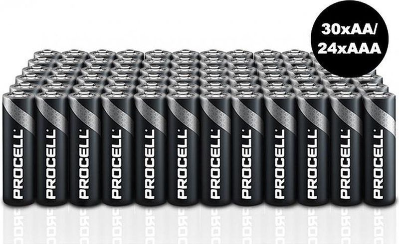 Procell 54-pack -  30x AA & 24x AAA - Batterijen - AA batterijen - AAA batterijen -