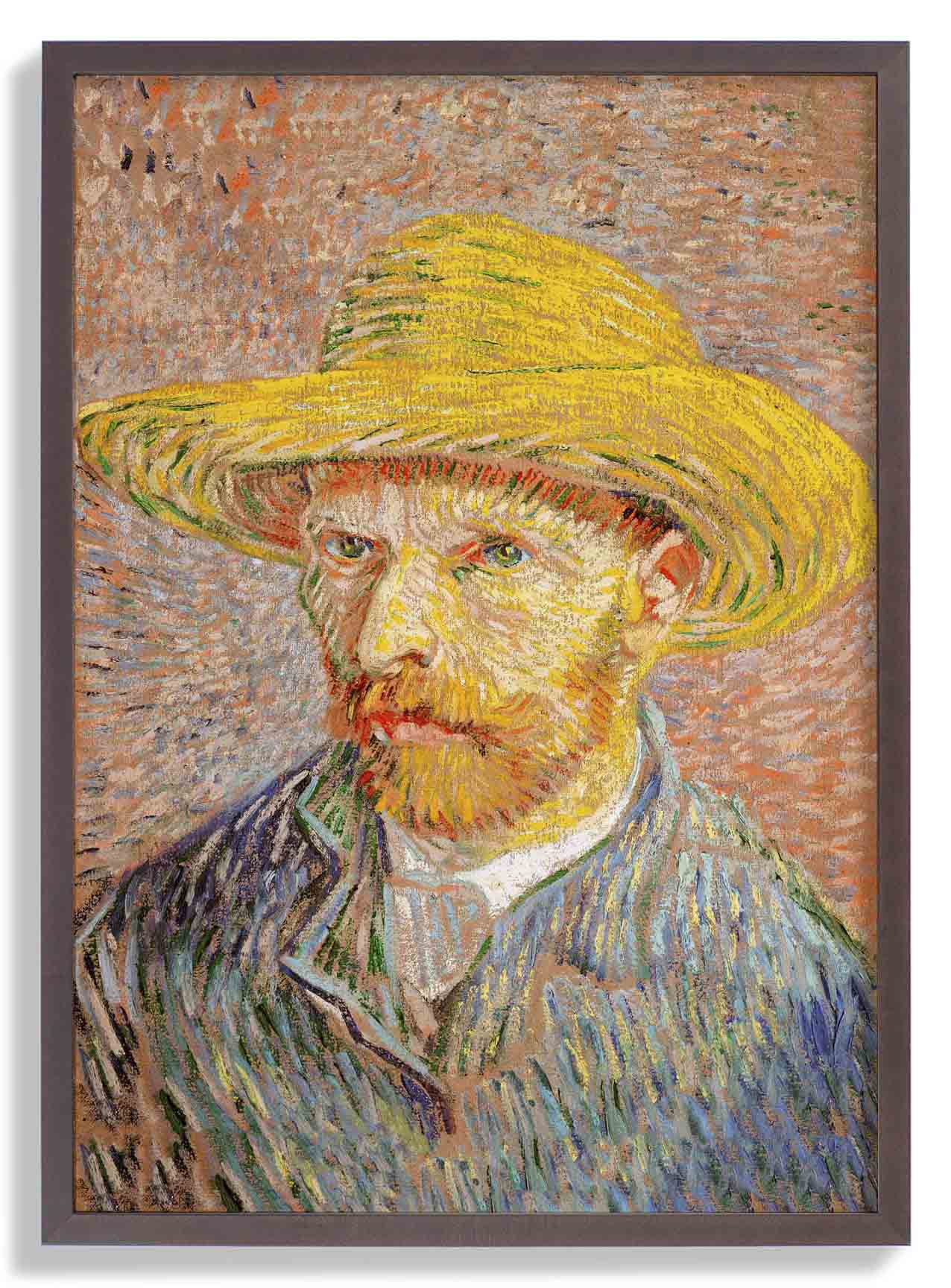 Selbstporträt mit Strohhut von Van Gogh