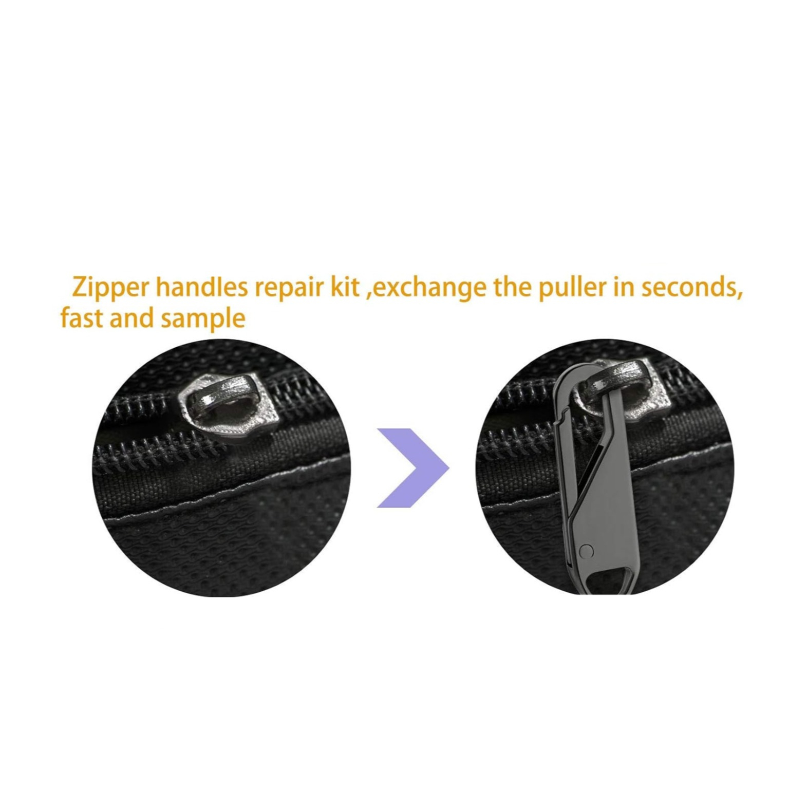 (10er Set) Reissverschluss Ersatz Zipper Mercerie Zubehör für Jacke / Rucksack / Tasche - Dunkelgrau