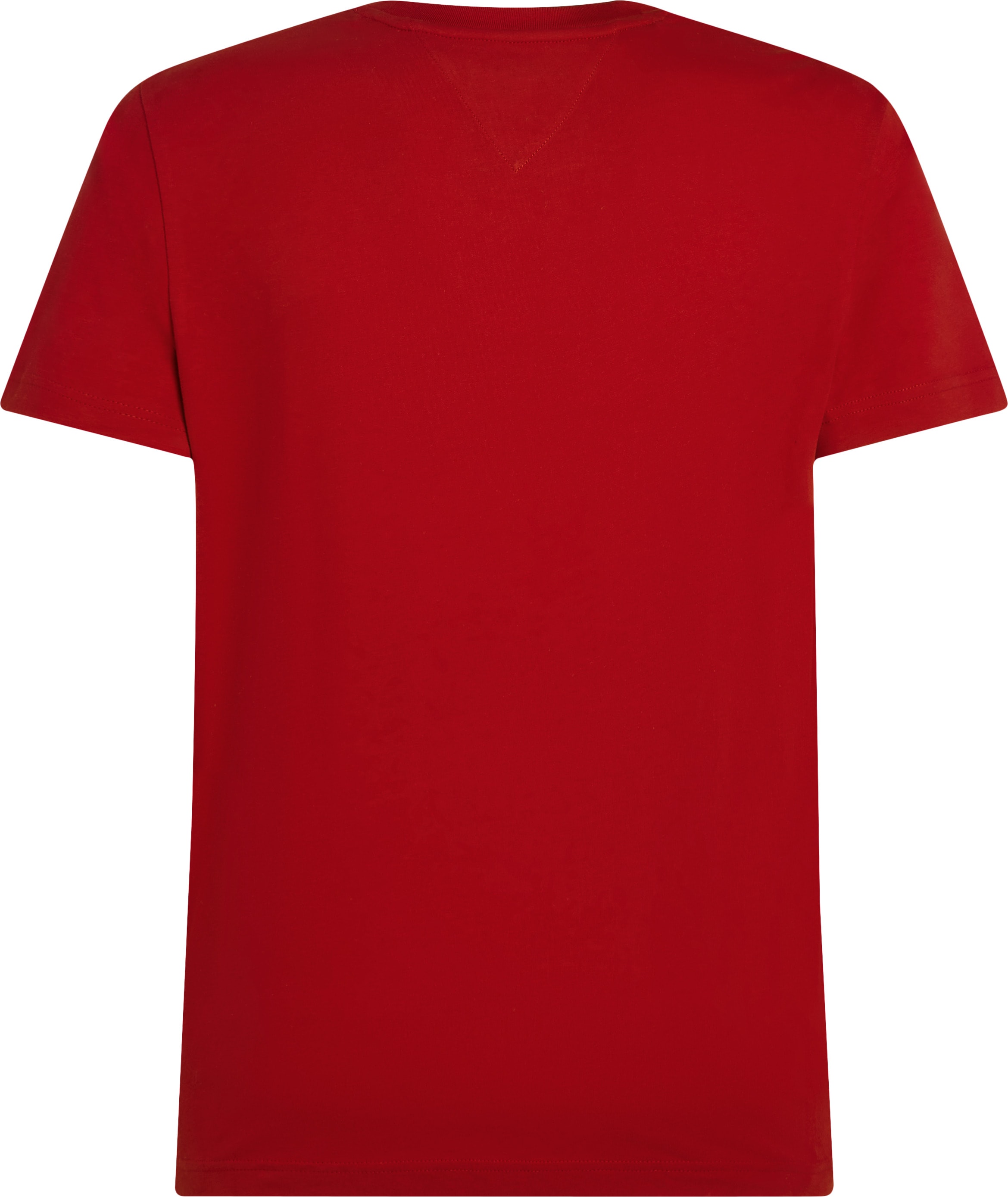 Tommy Hilfiger T-Shirt »ESSENTIAL REG FIT SOLID TEE mit Stickerei und Rundhals«, unifarben, casual, regular fit, Baumwolle, Rundhals