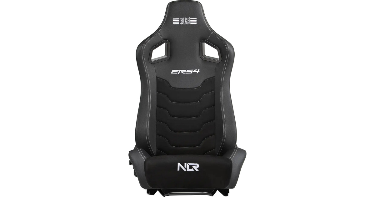 Next Level RacingERS4 Elite Reclining Seat - PU leder & suède edition gamestoel  (Zwart)